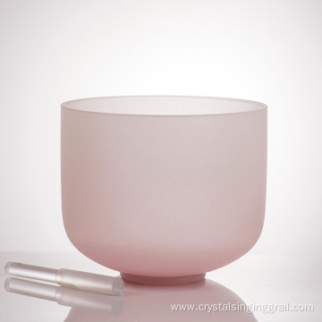 Lunar Pink Crystal Singing Bowl Advanced Pearlescent Color